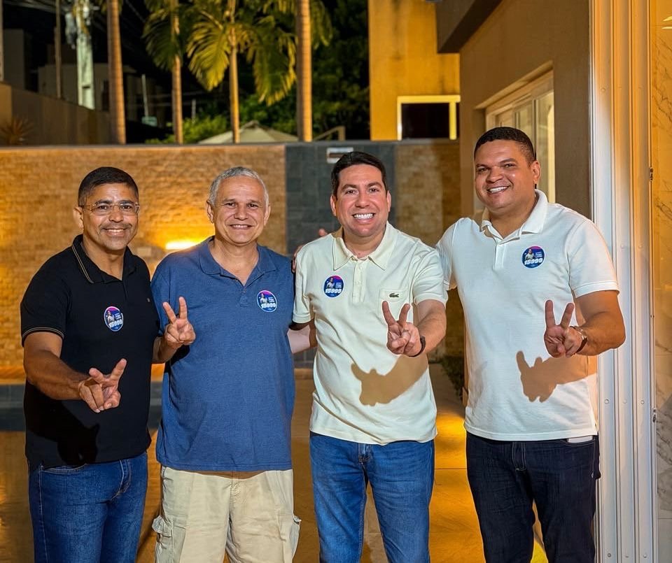 Ao lado do vereador Rômulo Dantas e do suplente Rogério Gás, deputado Felipe Leitão recebe apoio de Inaldo Sacolão e fortalece liderança em Mangabeira